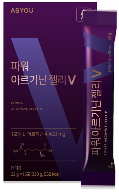 파워 아르기닌 젤리 V 애즈유, 22g, 6박스