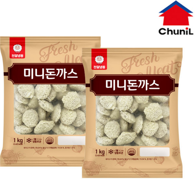 [자연맘스토리] 천일 미니 돈까스 1kg x 2개