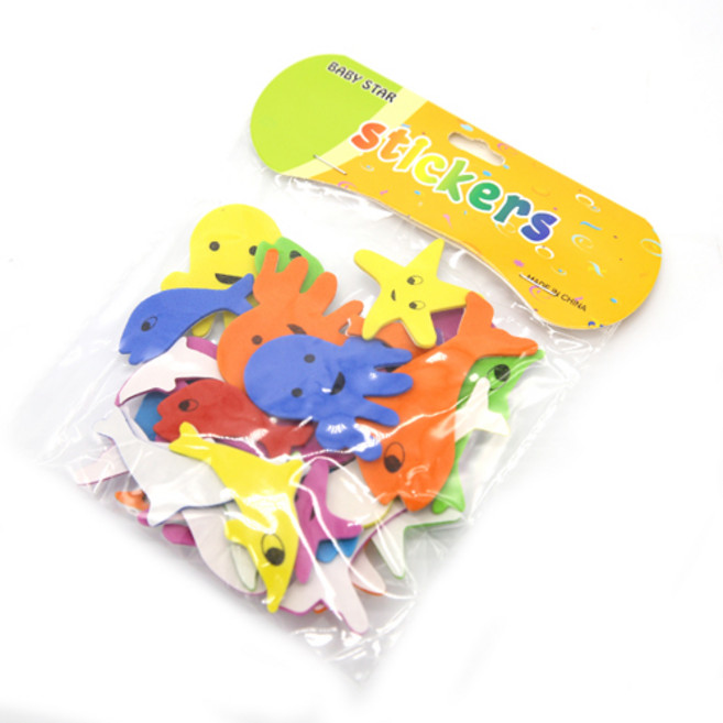 EVA스티커 바다 친구들 2~5cm 약35개
