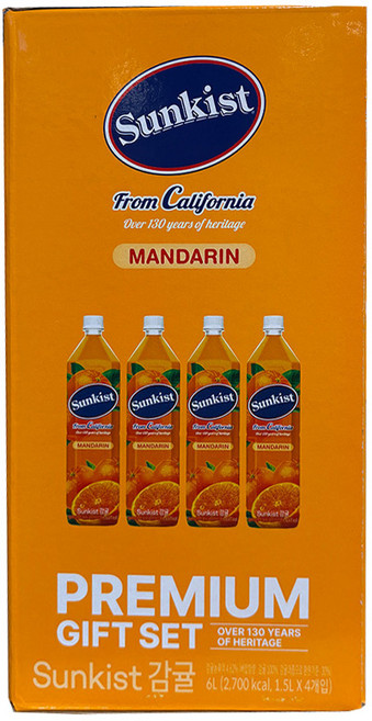 광동 썬키스트 감귤주스, 1개, 4개, 1.5L