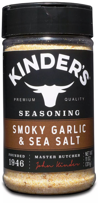 킨더스 프리미엄 시즈닝 7종 천연재료 코셔 제품 MSG 무첨가 KINDERS Premium Seasoning, 7.스모키갈릭 씨솔트, 2개, 311g