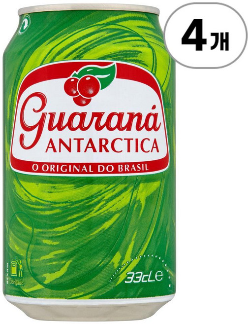 과라나 안타티카 과라나 음료 Guarana Antarctica Drink 330ml, 4개