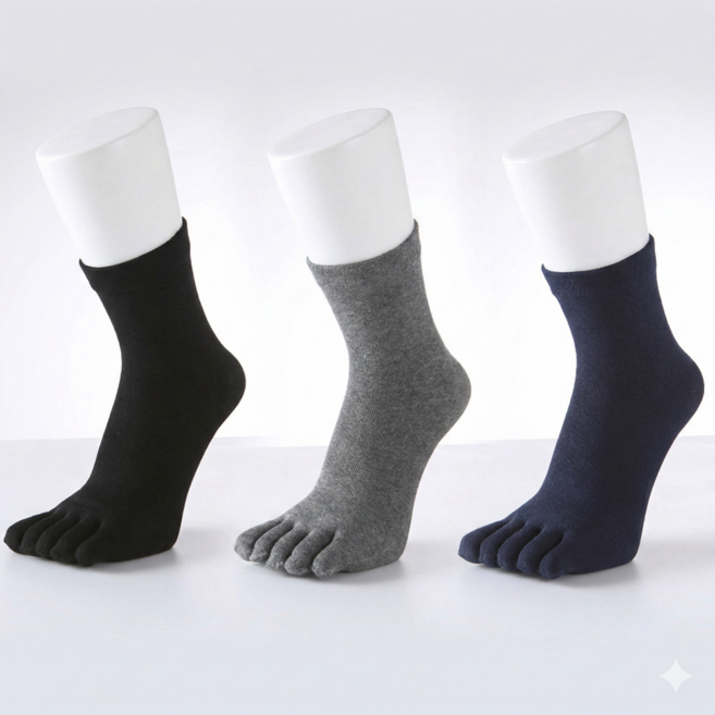 행쇼핑 발가락양말 중목 남성 9켤레