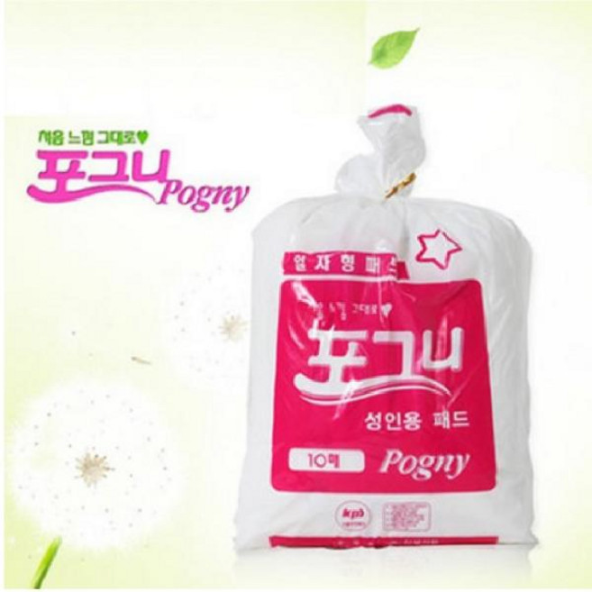 Pogny 여성용 성인기저귀 일자형 산모패드, 대형, 10개입, 5개