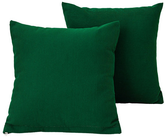 소하임 코듀로이 소파쿠션 솜+커버 2개 세트, 그린