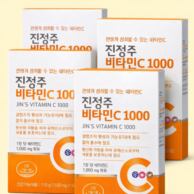진정주 비타민C 1000 비타민씨, 100정, 4박스