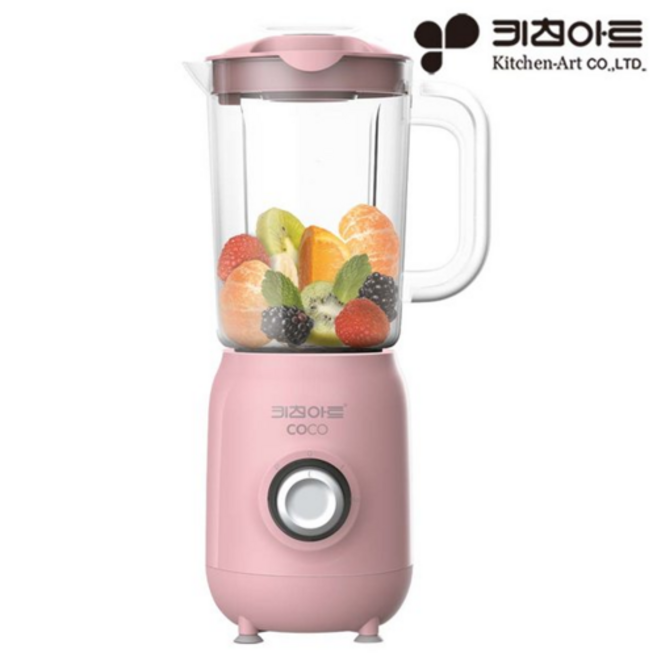 키친아트 코코 가정용 미니 믹서기 6중날 소형믹서기 미끄럼방지 1.5L, SQBL-C220KJ