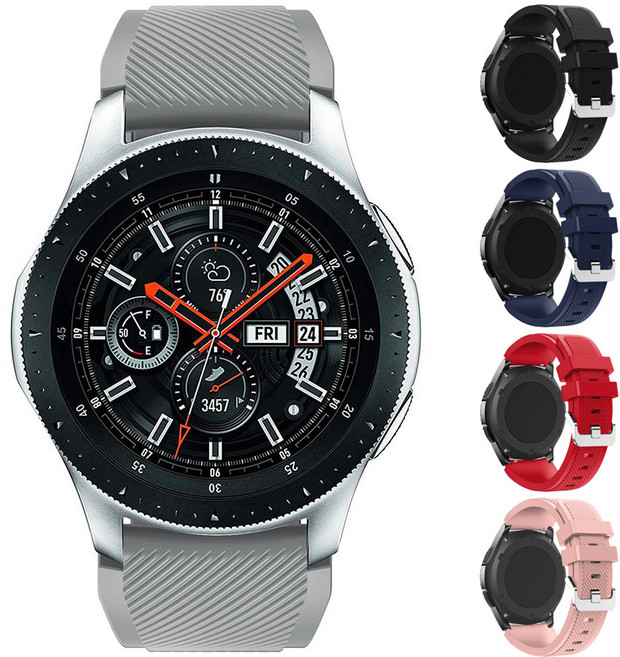 갤럭시워치호환 3 41mm 45mm 스포츠루프 밴드 스트랩, 블랙