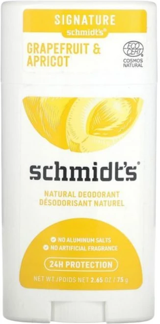 슈미츠 내추럴 데오드란트 자몽 그레이프프루트 살구 애프리콧 75g Natural Deodorant Grapefruit Aprico, 1개 - 쿠팡