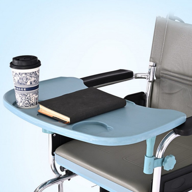 고정형 휠체어식판 탈부착용 테이블 휠체어식탁 책상 요양원 휠체어, 1세트, 330A