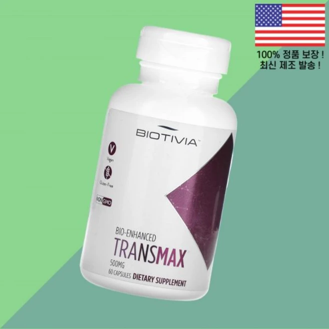 바이오티비아 트랜스맥스 60캡슐 Biotivia Transmax 60 Capsules, 1, 60정 - 쿠팡