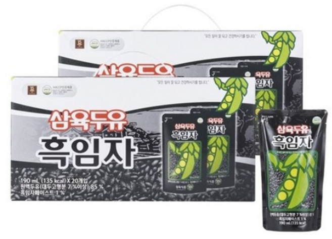 삼육두유 흑임자두유, 190ml, 60개