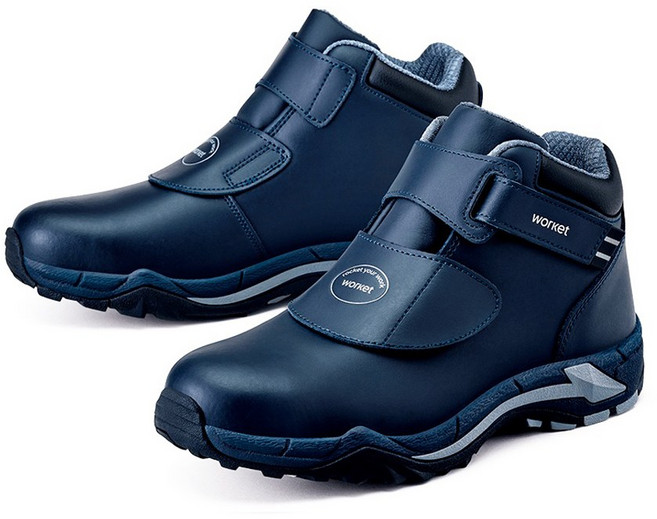 워킷 벨크로 안전화 ZB-176 15.24cm, 275, 네이비