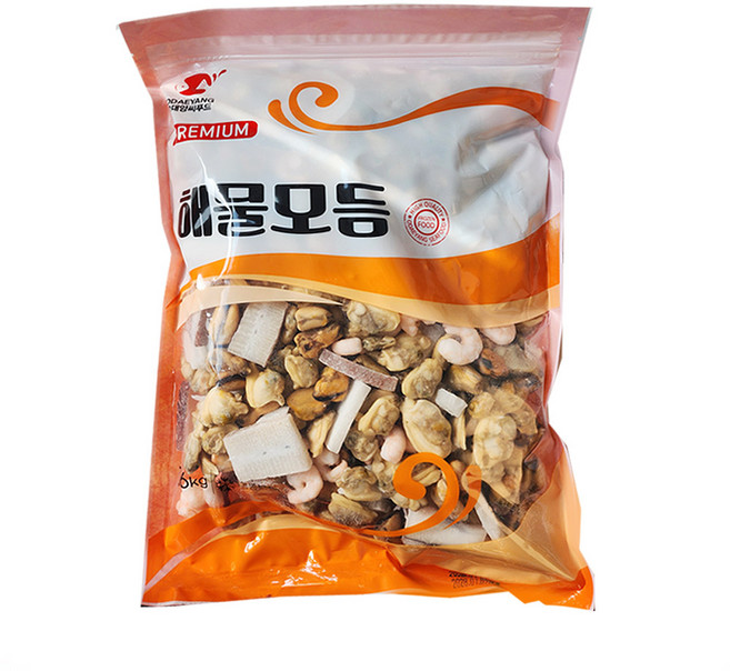 [오대양씨푸드] 해물모듬 해물라면 냉동해물믹스 해물파전, 1.6kg, 1개