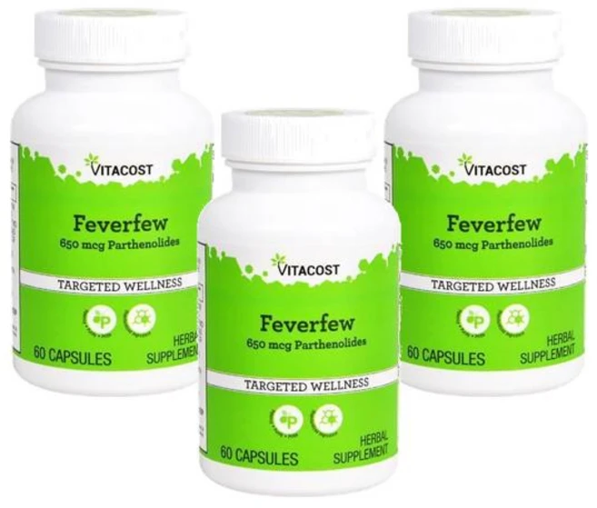 비타코스트 피버퓨 650mcg 파르테놀라이드 캡슐 60정, 3개 - 쿠팡