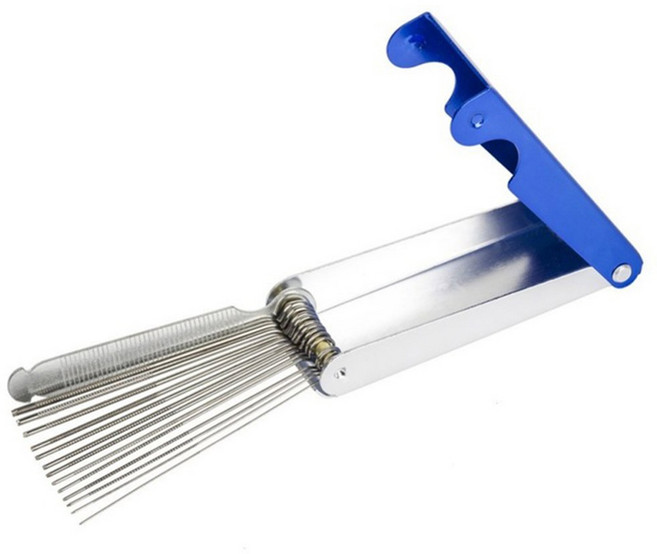 기화기 탄소 먼지 에어 브러시 청소 제트 ATV 제거 톱용 바늘 도구 브러쉬 자동차 카브 전기 오토바이, Case, 1개