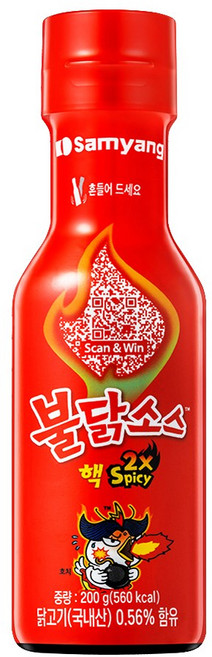 삼양 핵불닭소스, 200g, 8개