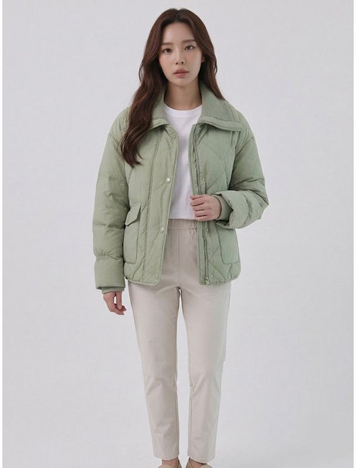 샤트렌 베이지 나일론 허리밴딩 팬츠 HCBMPT803