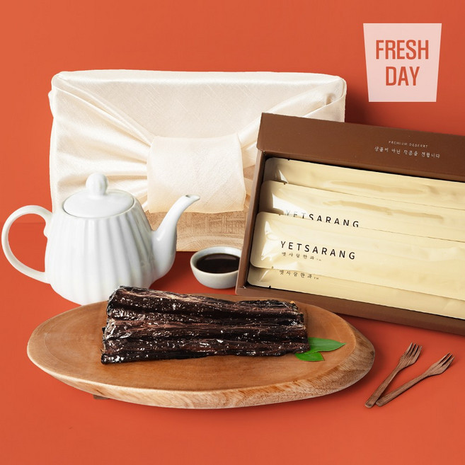 담양 한과 전통 수제 도라지정과 선물세트 (고급보자기), 5세트, 300g