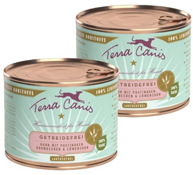 테라카니스 강아지 그레인프리 습식사료, 닭+파스닙, 200g, 2개