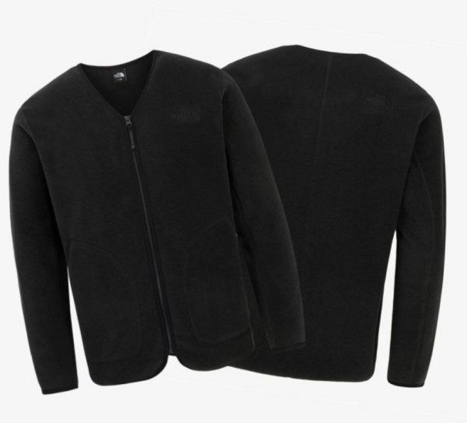 [매장판] 노스페이스 남성 플리스 가디건 자켓 아캄포 간절기 아우터 캐주얼 코디 블랙 NJ4F