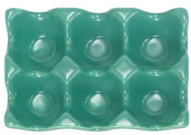 구디푸디 미뇽 드 세라믹 에그 트레이, EMERALD GREEN, 10개