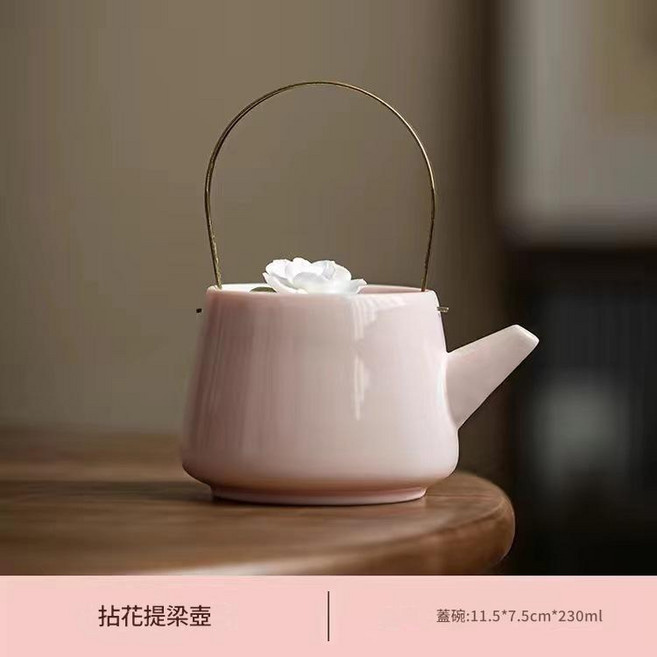捏花提梁壺 一壺二杯, 拈花提樑壺200ml, 1個, 無