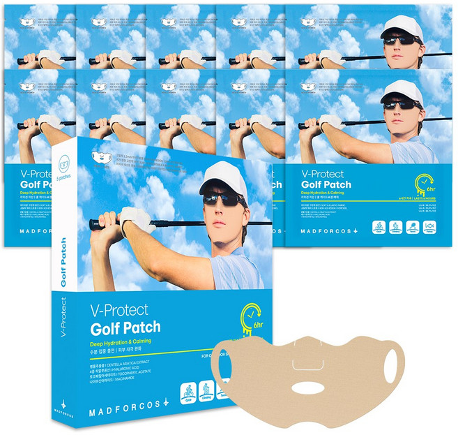 매드포코스 남성용 브이 프로텍트 골프패치 5p x 2개, 10개