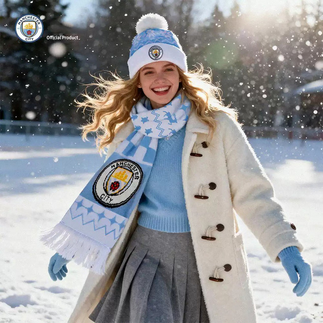 맨체스터 시티 맨시티 비니 모자 니트 머플러 5041, 1개