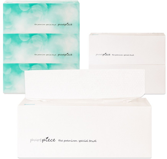 먼지없는 퓨어피스 키친타월 180매 6개입 천연펄프 뽑아쓰는 키친타올, 180매입, 6개