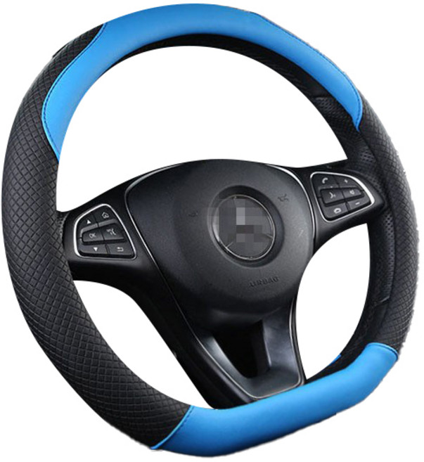 자동차 핸들커버 D컷 테슬라 모델3 Y EV6 GT QM6 XM3 스팅어 스포티지 QL 아이오닉5 캐스퍼 트위지 티볼리 전차종 장착, D컷블루