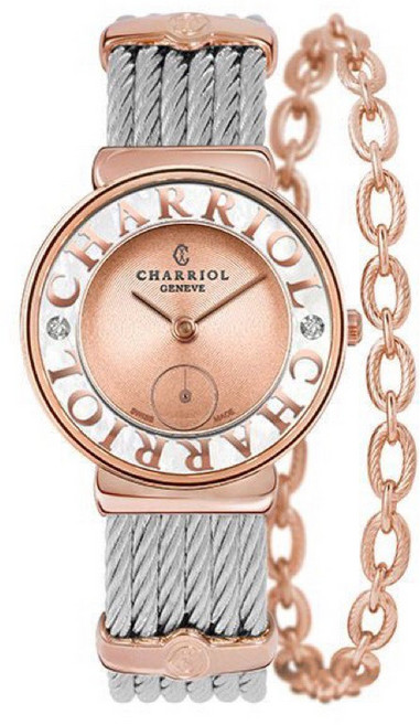 CHARRIOL 時尚晶鑽手鍊腕錶 ST30PCD1.560.031