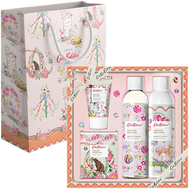 캐스키드슨 머스크로즈 배스 바디케어 선물세트, 1세트