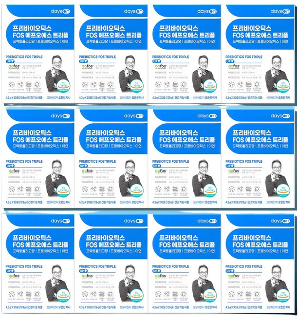 오한진 프리바이오틱스 FOS 에프오에스 트리플 12박스, 129g