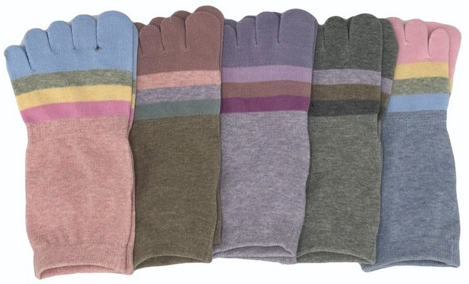 러브앤삭스 여성용 고급 발가락 양말 5켤레