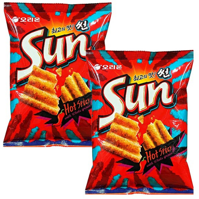 오리온 썬칩 핫스파이시, 66g, 2개