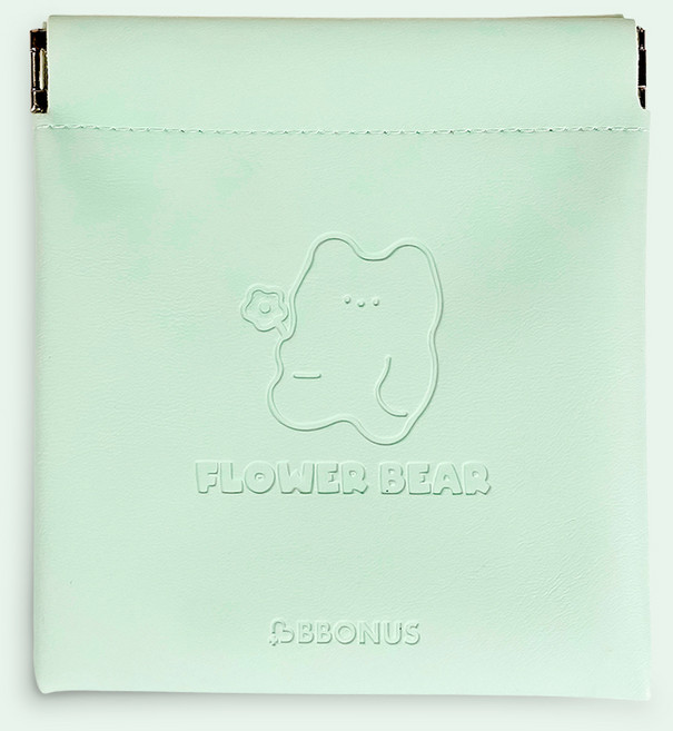 뽀리 프렌즈 레더 널스 포켓 간호사 주머니 파우치 필통, 민트(꽃고미), 1개