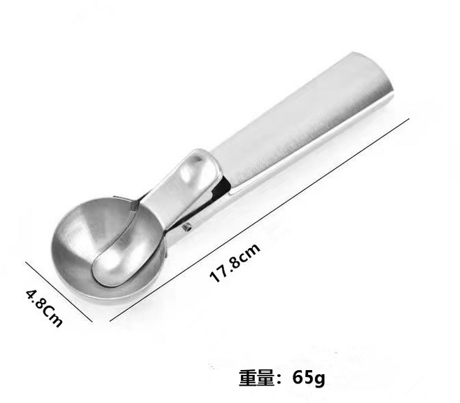 GUEFOON 廚房烘焙料理工具 不鏽鋼 加厚, 1個, 小號挖球器:如圖所示0581