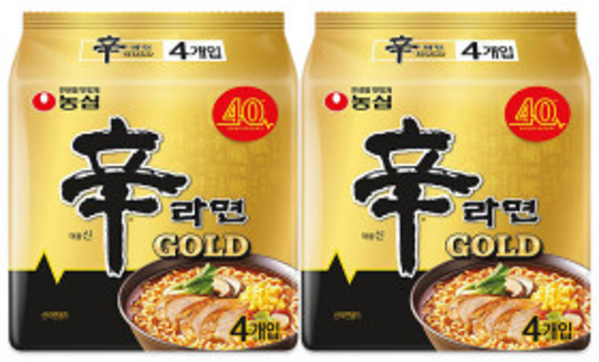 농심 신라면 골드 봉지라면 125gx8봉, 8개