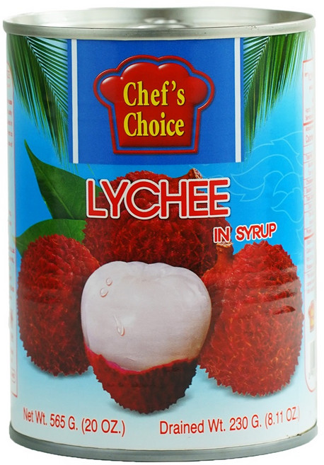 [루츠팜] 태국 리치통조림 565gX24개 1박스 쉐프초이스 리치 인 시럽 lychee in syrup, 565g, 24개