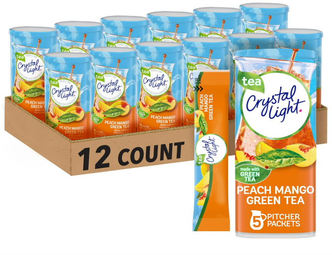 크리스탈라이트 피치 망고 그린티 파우더 피처사이즈, 600g