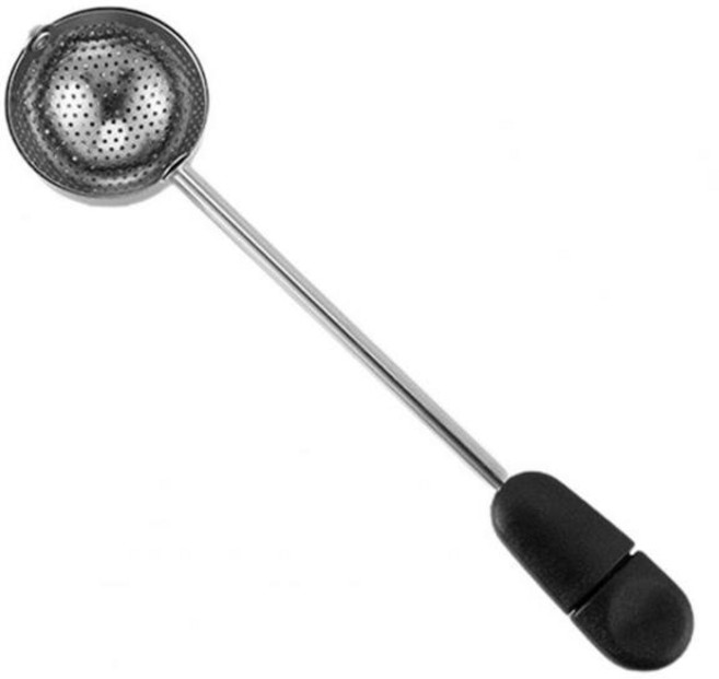 주방용품 차여과기 스테인레스 스틸 필터 수프 냄비 회전식 쉬운 청소 용품 주방 액세서리, 03 Black, 1개