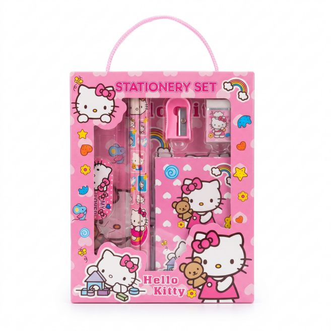 문구 세트, 1개, 키티