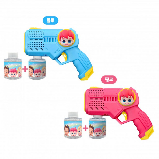 핑크퐁 베베핀 미니 게틀링 버블건 랜덤 1개 완구 장난감, 상세페이지 참조