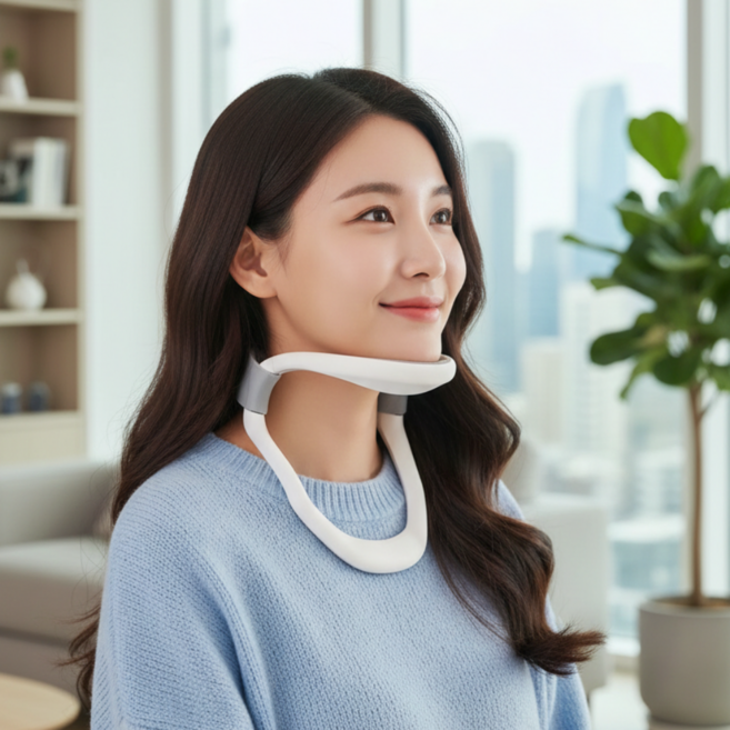 윌로우랩 거북목교정기 목 견인 및 바른 자세 교정을 위한 프리미엄 넥케어, 1개