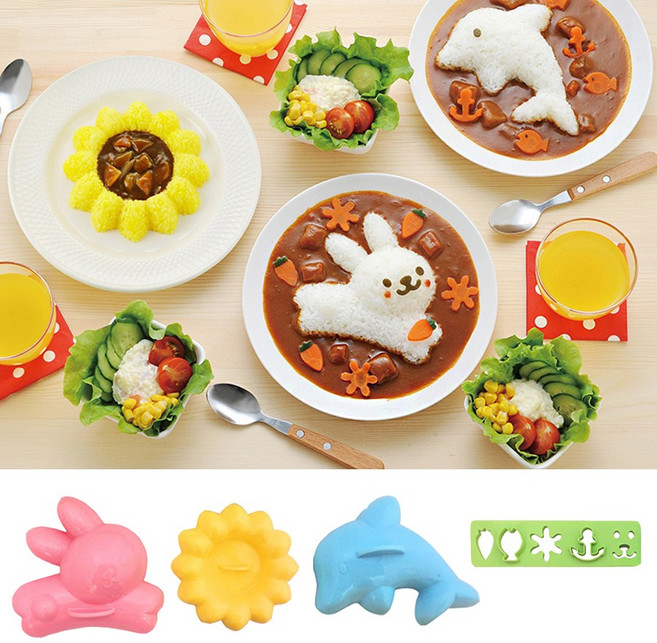 토끼 카레라이스 데코틀 밥틀 볶음밥 데코세트, 1개