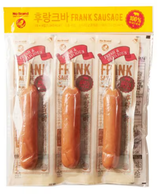 노브랜드 후랑크바 소시지 냉장 식품, 2개, 420g