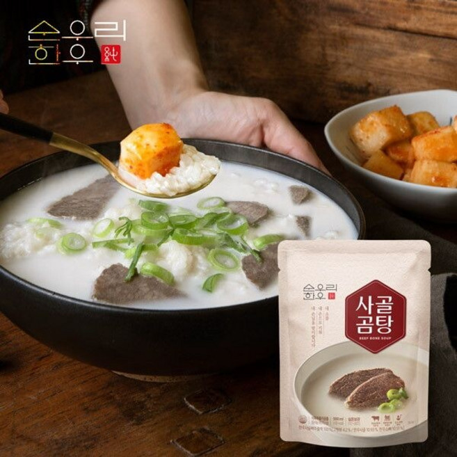 순우리한우 한우 사골곰탕 500ml, 1