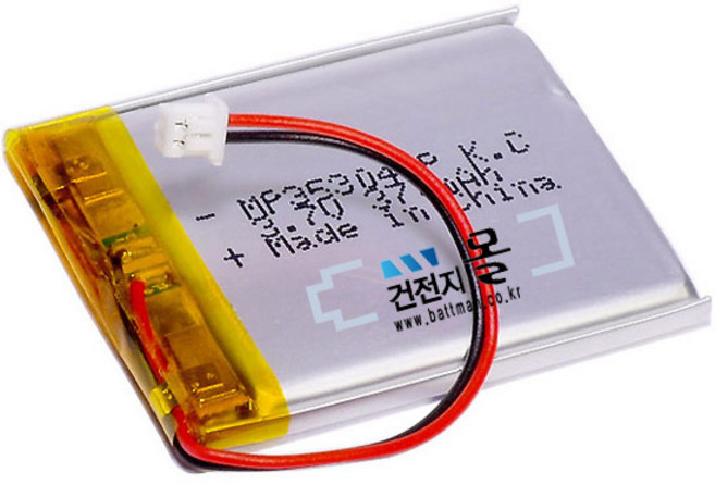 맥스파워 리튬폴리머 충전용 건전지 MP353040P (3.7V 370mAh) C51021RB (KC인증제품), 1개, 1개입