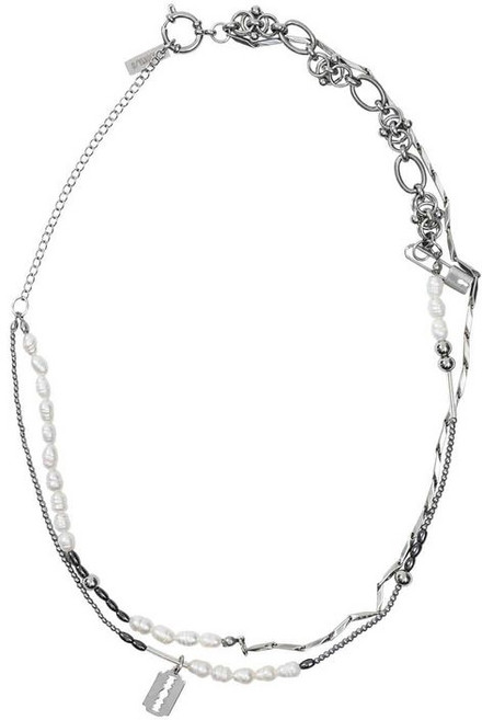 아조바이아조 AJOBYAJO PBA White Pearl Necklace SILVER